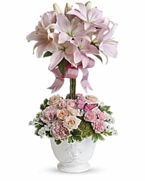 BLUSHING LILIES Flower Bouquet