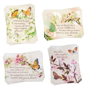 Scripture Butterfly Cards Flower Bouquet
