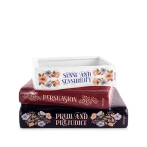 Jane Austen Book Stack Flower Bouquet