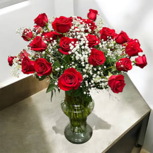Classic Red Rose Arrangement Flower Bouquet