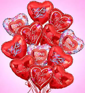 6 I Love You Balloon Bouquet Flower Bouquet