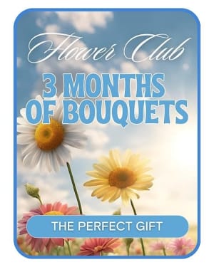 Bouquet of the Month Club (3) Flower Bouquet