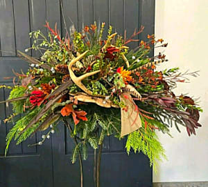 Hunting Shack Casket Spray Flower Bouquet
