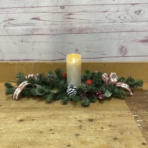 Traditional Yuletide Silk (Artificial) Centerpieces Flower Bouquet