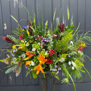 Wild Breezy Meadow Backdrop Arrangement Flower Bouquet