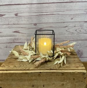 Cozy Glow Candles Flower Bouquet