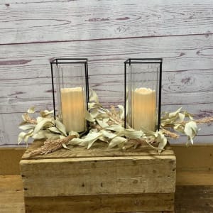 Cozy Glow Candles Flower Bouquet