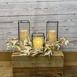 Cozy Glow Candles Flower Bouquet