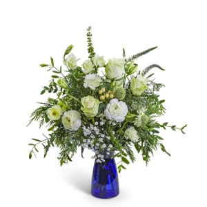 Sapphire Snow Flower Bouquet