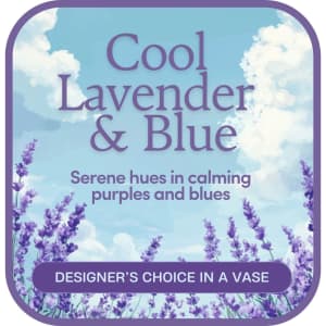 Cool Lavender & Blue – Designer's Choice Flower Bouquet