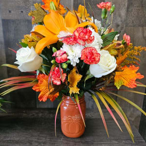 Orange Pumpkin Patch Jar