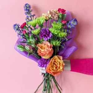 Colorful Collection Wrapped Bouquet Flower Bouquet