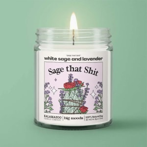 Sage That Shit Candle Flower Bouquet