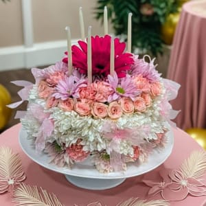 HAPPY BIRTHDAY FLOWER CAKE Flower Bouquet