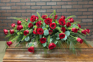 Eternal Love Casket Spray Flower Bouquet