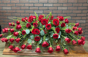 Eternal Love Casket Spray Flower Bouquet