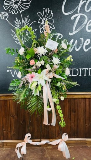 Standing Spray - Designer's Choice Feminine Flower Bouquet