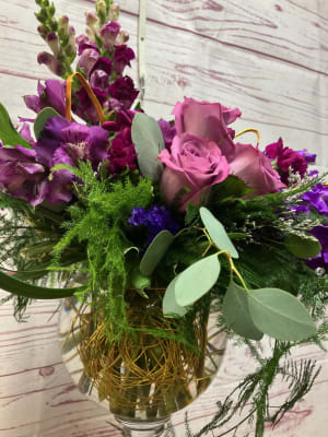 Purple Reign Goblet Vase