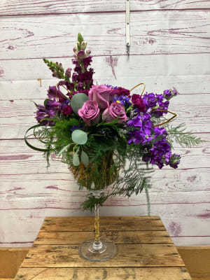 Purple Reign Goblet Vase