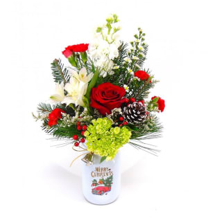 Country Christmas Flower Bouquet