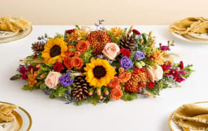 Crisp Fall Centerpiece Flower Bouquet