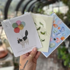 Seedlings Greeting Cards Flower Bouquet