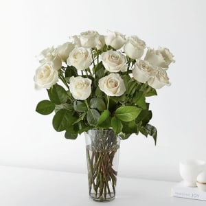White Roses Flower Bouquet
