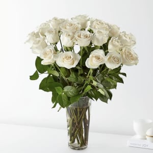 White Roses Flower Bouquet