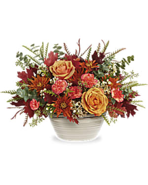 Teleflora’s Rustic Harvest Centerpiece Flower Bouquet