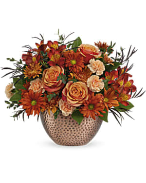 Copper Beauty Centerpiece Flower Bouquet