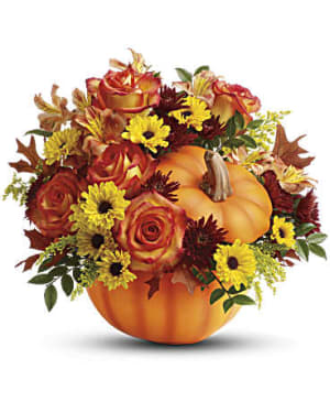 Warm Fall Wishes Flower Bouquet
