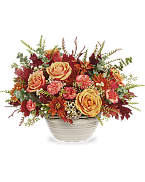Teleflora’s Rustic Harvest Centerpiece Flower Bouquet