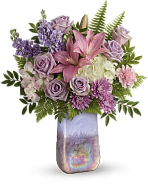 Glass Grandeur Flower Bouquet