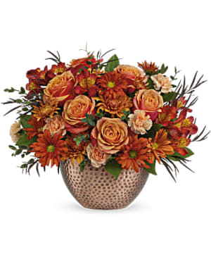 Copper Beauty Centerpiece Flower Bouquet