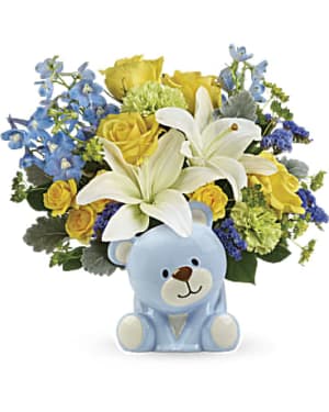 Sunny Cheer Bear Flower Bouquet