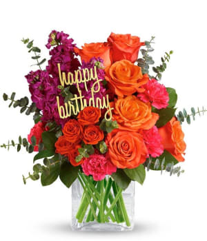 Bold Birthday Flower Bouquet