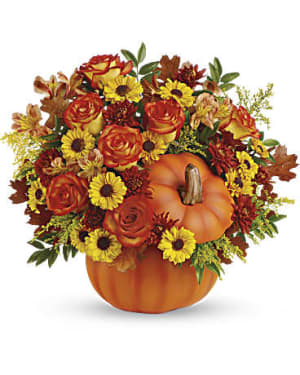 Warm Fall Wishes Flower Bouquet