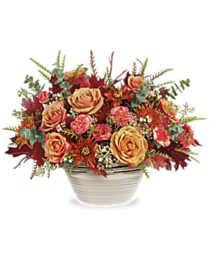Teleflora’s Rustic Harvest Centerpiece Flower Bouquet