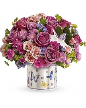 Field of Butterflies Flower Bouquet