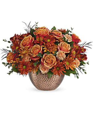 Copper Beauty Centerpiece Flower Bouquet