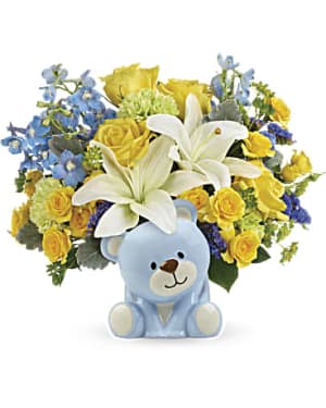 Sunny Cheer Bear Flower Bouquet