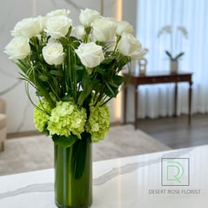 Dozen White Roses