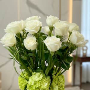Dozen White Roses
