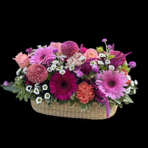 Splendid Floral Basket Flower Bouquet