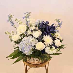 BLUE DAY BASKET Flower Bouquet
