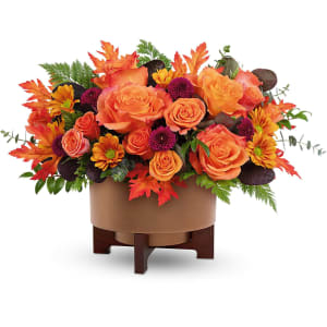 Fall For Copper Centerpiece Flower Bouquet