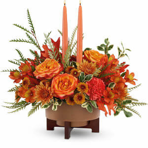 Fall Harvest Centerpiece Flower Bouquet
