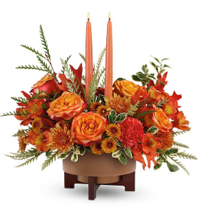 Fall Harvest Centerpiece Flower Bouquet