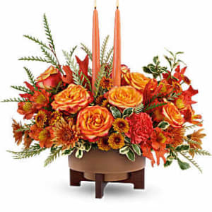 Teleflora's Fall Harvest Centerpiece Flower Bouquet
