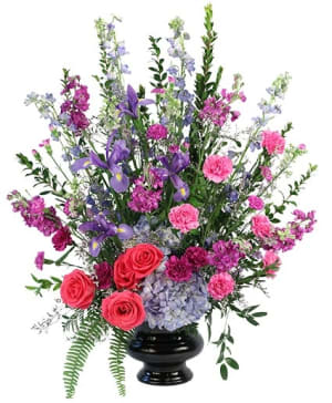 Pleasant Memories Pedestal Arrangement Flower Bouquet